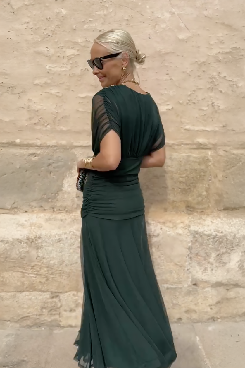 Claire | Robe Maxi de Fête Élégante à Col V