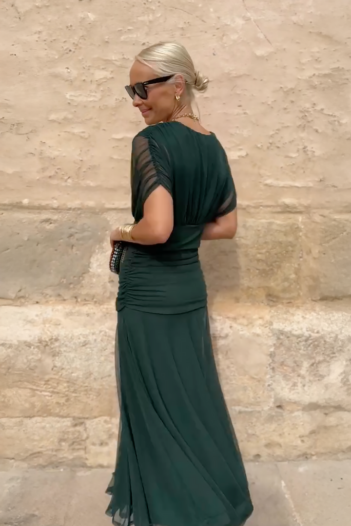 Claire | Robe Maxi de Fête Élégante à Col V