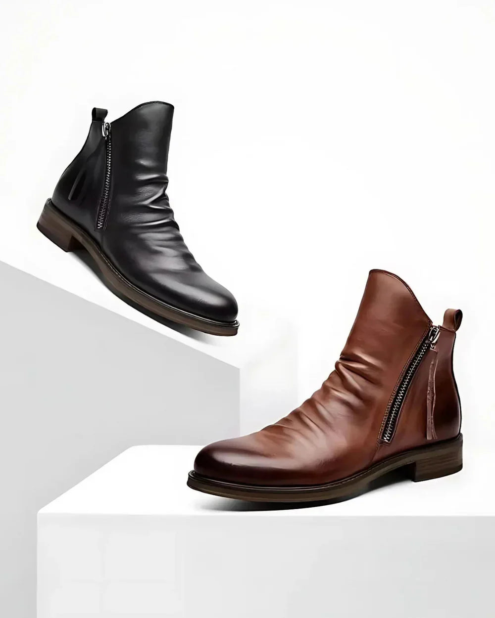 Fabrice™ - Bottines met Fermeture Éclair Latérale