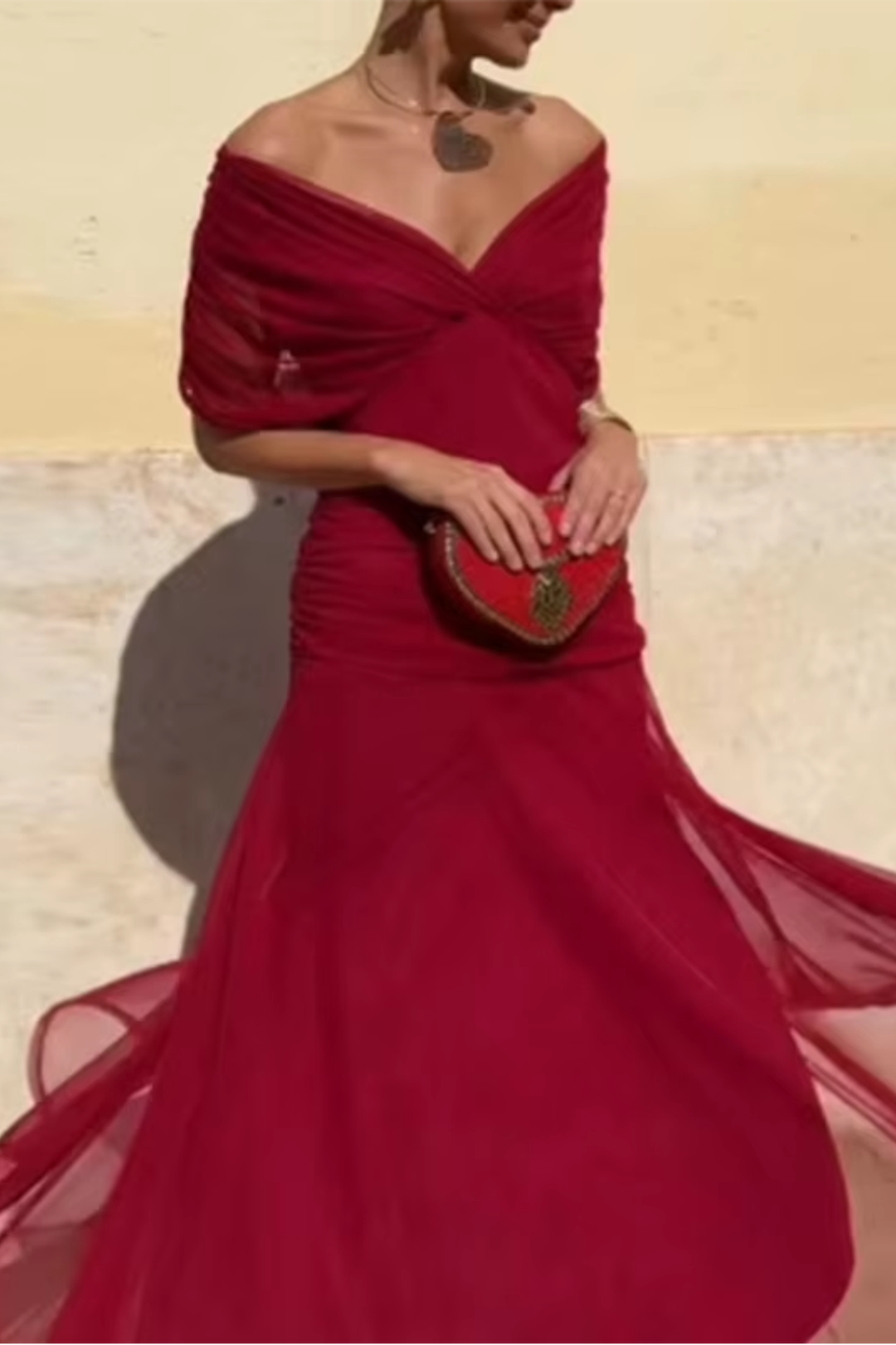 Claire | Robe Maxi de Fête Élégante à Col V