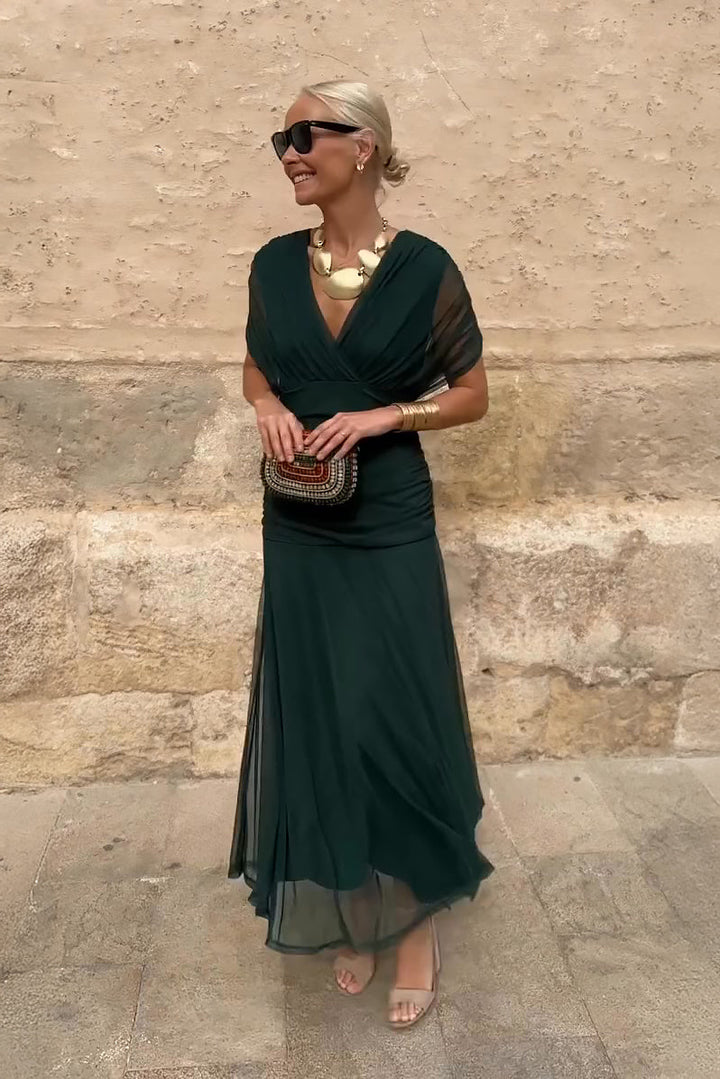 Claire | Robe Maxi de Fête Élégante à Col V