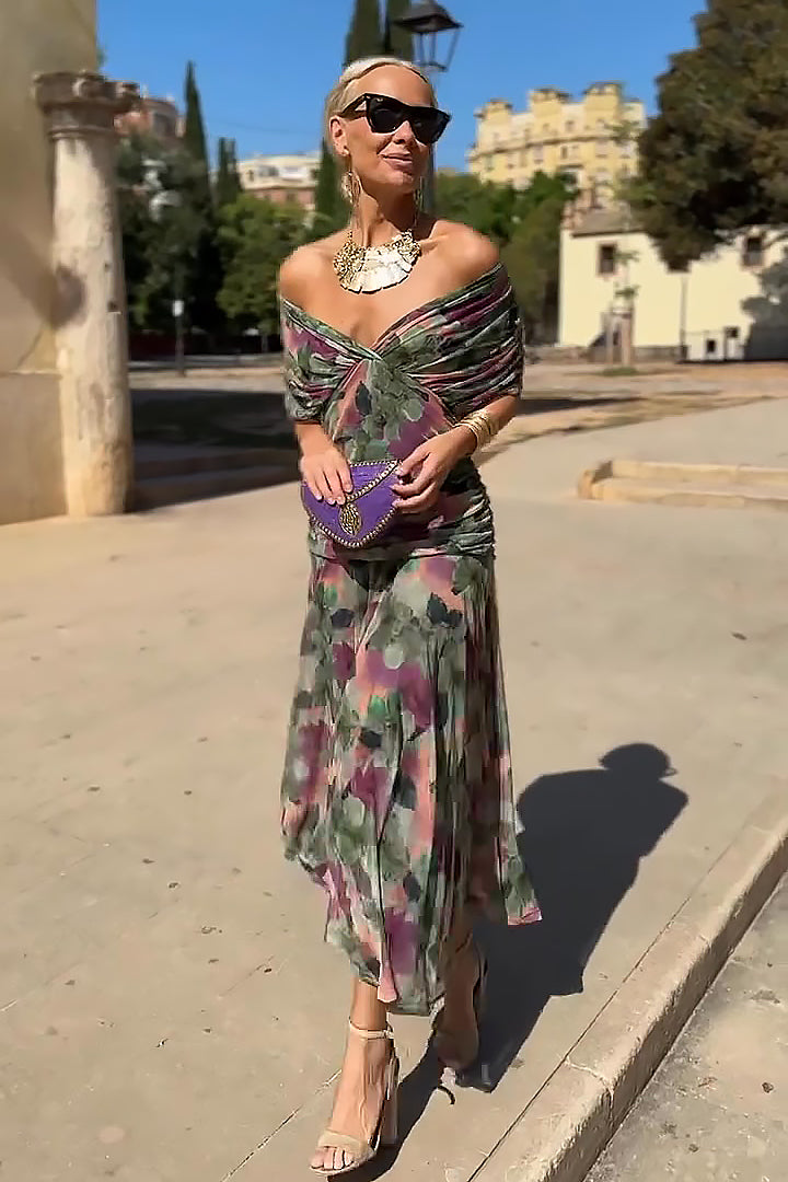 Claire | Robe Maxi de Fête Élégante à Col V