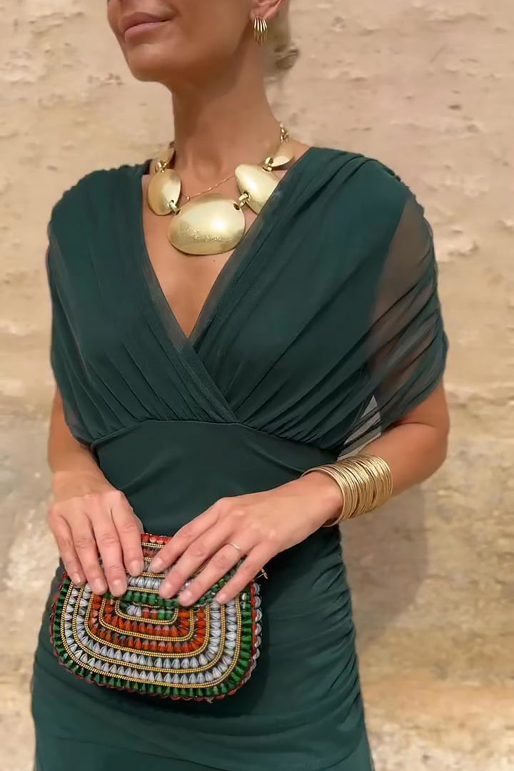 Claire | Robe Maxi de Fête Élégante à Col V