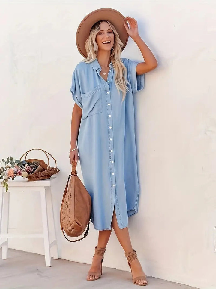 charlotte™ | Robe en denim fluide