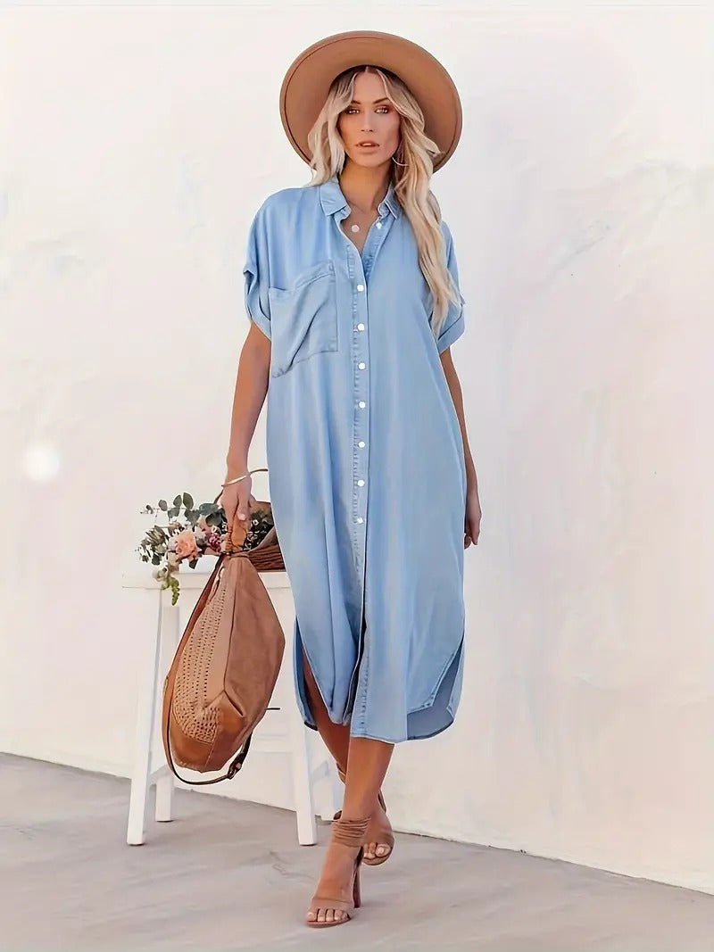 charlotte™ | Robe en denim fluide