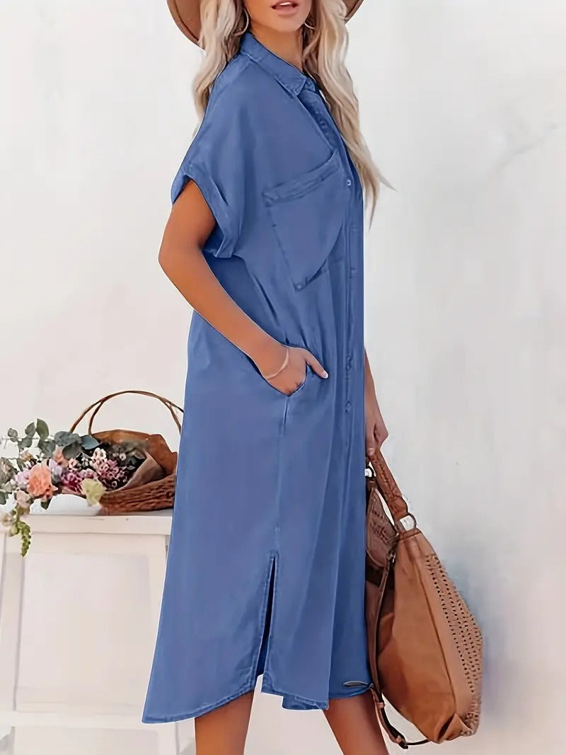 charlotte™ | Robe en denim fluide