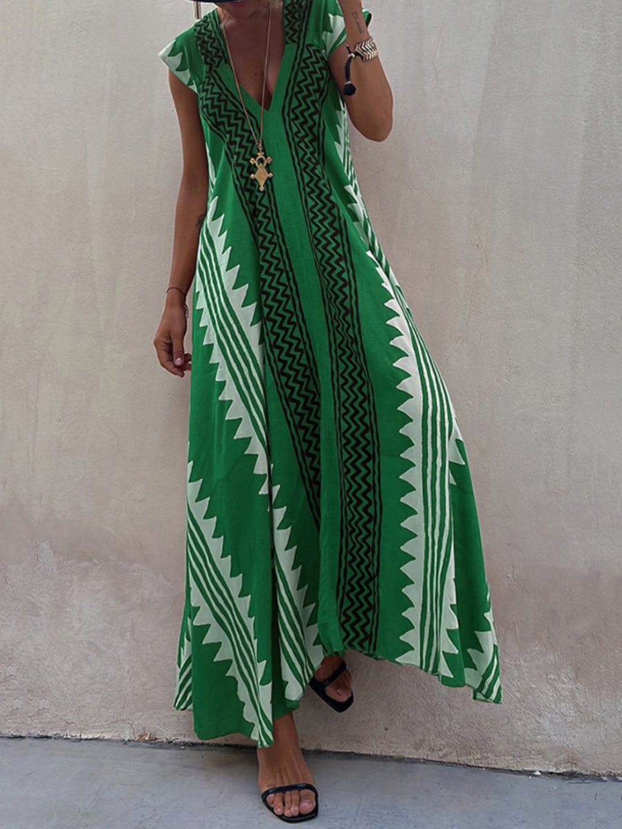 Zina™ | Robe bohème à motif tribal