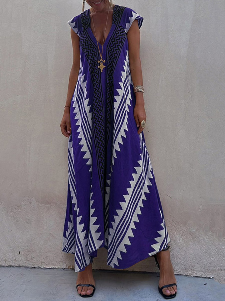 Zina™ | Robe bohème à motif tribal