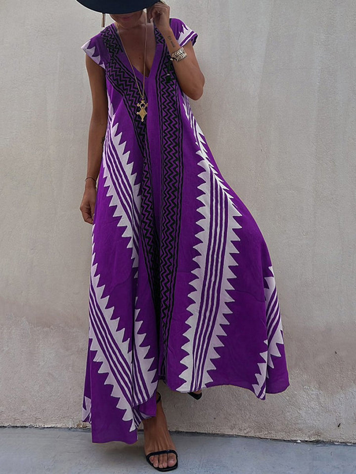 Zina™ | Robe bohème à motif tribal