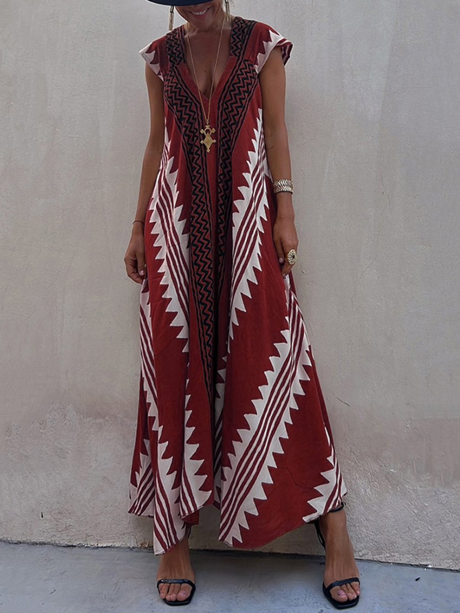 Zina™ | Robe bohème à motif tribal