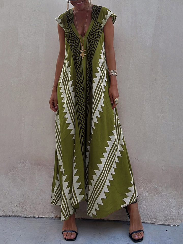 Zina™ | Robe bohème à motif tribal