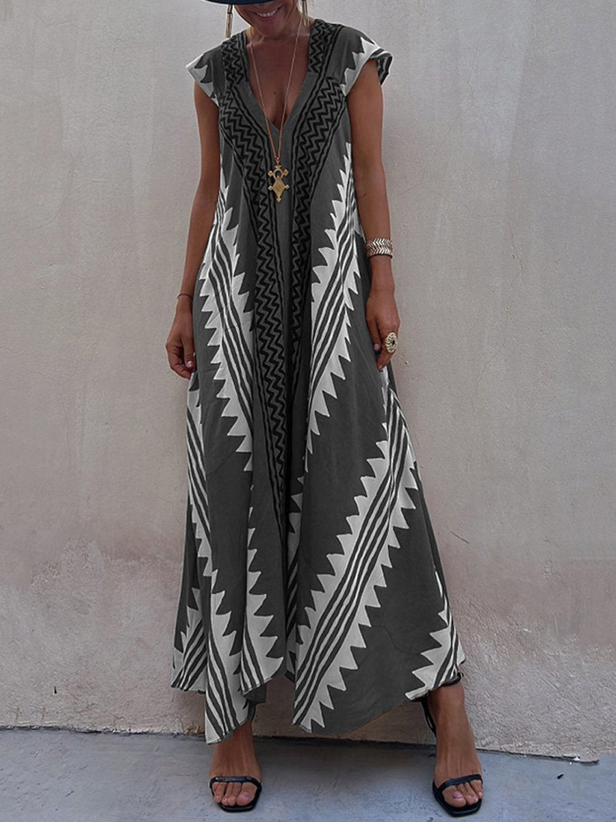 Zina™ | Robe bohème à motif tribal