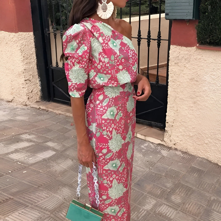 Milena™ | Robe asymétrique à une épaule