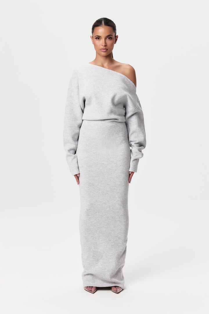 Apolline™ | Robe Pull à Épaules Dénudées