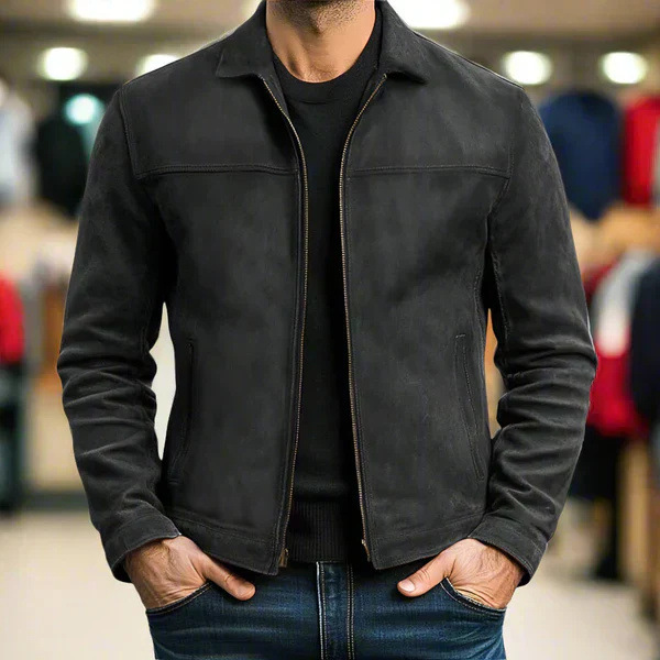Omar™ | Veste minimaliste en daim